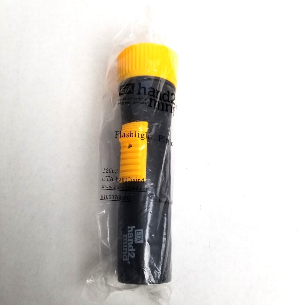 ETA hand2mind Flashlight Yellow Black STEM Science Classroom Tool